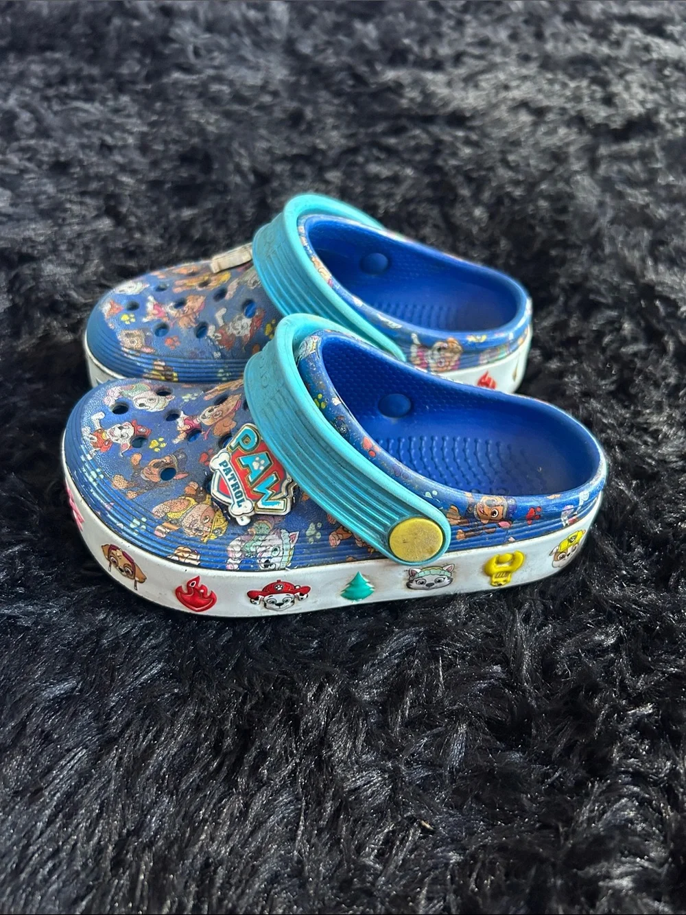 CROCS Blue Kids Paw Patrol Clog Sandals with Teal Strap